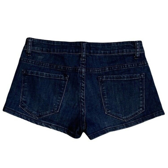 Womens Jean Shorts Size 26 Stretch Mom Denim 9" Rise EUC Forever 21 - Picture 2 of 12